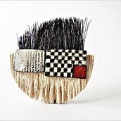 "Coming home" brooch - wood, polymer clay, horse hair.. Jewelr, and Design project by Sonya Girodon - 04.10.2021