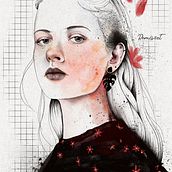 Valiente. Un proyecto de Bellas Artes, Dibujo artístico, Dibujo de Retrato y Dibujo digital de Emma Remis - 10.04.2021
