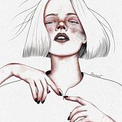 Eva creadora. Un proyecto de Bellas Artes, Dibujo artístico, Dibujo de Retrato y Dibujo digital de Emma Remis - 10.04.2021