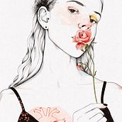 Limpiar las manchas del corazón . Un proyecto de Bellas Artes, Dibujo artístico, Dibujo de Retrato y Dibujo digital de Emma Remis - 10.04.2021