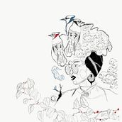 Hair full of life. Projekt z dziedziny Kreat, wność, R, sunek ołówkiem, Ilustracja c, frowa, Concept art, R, sunek art, st, czn, Projektowanie tatuaż, R, sunek c i frow użytkownika Erika Lenicka - 10.04.2021