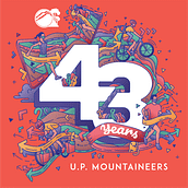 43rd Anniversary Run Shirt Design for the U.P. Mountaineers. Traditional illustration project by fechifajardo - 04.10.2021