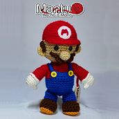 Mario Bross MANTU . Un projet de Artisanat, Couture, Créativité , et Crochet de Daniela López C - 10.04.2021
