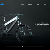 Página Web Bicicletas Eléctricas. Un proyecto de Diseño digital, Diseño gráfico y Diseño Web de Jaz Iojes - 11.08.2019