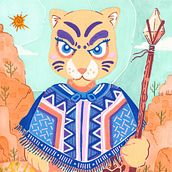 Colección de amigos de la Pachamama. Artistic Drawing, Character Design, Traditional illustration, and Children's Illustration project by Santiago Fernandez Lascano - 04.11.2021