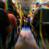 Foto psicodélica no ônibus . Fotografia projeto de Franklin Salustrino - 11.04.2021