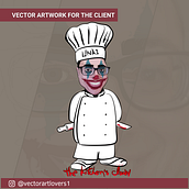 Kitchen Clown Vector Art. Digital Illustration, and Vector Illustration project by Marco Pontes - 04.11.2021
