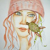 My project in Illustrated Portrait in Watercolor course. Watercolor Painting project by k_hitchins - 04.11.2021