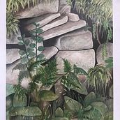 ‘Rocky Corner’. Gouache Painting project by Sarah Louise - 04.11.2021