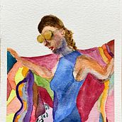 Project 2 Portrait and body. Un proyecto de Dibujo anatómico, Dibujo de Retrato, Bocetado y Pintura a la acuarela de WAN YU TSENG - 09.04.2021