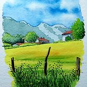 Mi Proyecto del curso: Cuaderno de viaje en acuarela. Artes plásticas, Ilustração tradicional, e Pintura em aquarela projeto de itzibiris - 11.04.2021
