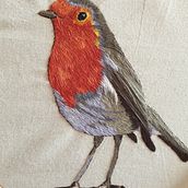 Mi Proyecto del curso: Pintar con hilo: técnicas de ilustración textil. Embroider project by Elena Félix Villar - 04.11.2021