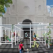 Atrio, Nuestra Señora de la Soledad, Ver. Mex 2018. Un projet de Architecture, Illustration architecturale , et ArchVIZ de Gildardo Jesús Hernández Zúñiga - 11.04.2021