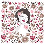 My project in Illustrated portraits with botanical elements course Ein Projekt aus dem Bereich Digitale Illustration, Botanische Illustration, Traditionelle Illustration und Digitale Zeichnung von Rosangela Curti - 13.04.2021