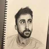 Mi Proyecto del curso: autorretrato realista con lápiz de grafito. Portrait Drawing project by Sergio Santos Sanchez - 04.10.2021