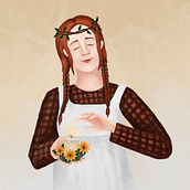 Fan Art of Anne from Anne with an E. Een project van  Artistieke tekening y  Digitaal schilderij van Rana Akeel - 26.01.2020