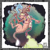 Tezcatlipoca.. Un proyecto de Diseño de personajes, Ilustración tradicional e Ilustración digital de pulgosos mx - 11.04.2021