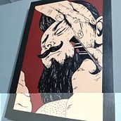 DECORACIÒN BARBERSHOP. Acr, and lic Painting project by Miryan Farias - 04.11.2021