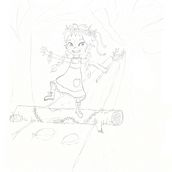 Anne sketch. Pencil Drawing, and Sketchbook project by Noelia Sánchez Canosa - 04.11.2021