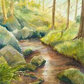 My project in  Natural Landscapes in Watercolor course. Watercolor Painting project by robbi28 - 04.12.2021