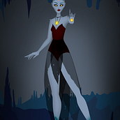 Diseño e ilustración de personaje mitológico Ein Projekt aus dem Bereich Design von Figuren und Digitale Illustration von Marie Hernandez - 12.04.2021