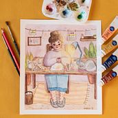 Serie de ilustraciones en acuarelas. Un proyecto de Ilustración infantil y Pintura a la acuarela de Amorela Sobrero - 12.04.2021