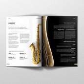Music Brochure Design. Projekt z dziedziny Projektowanie graficzne użytkownika Xiaotian Deng - 01.03.2021