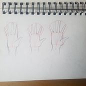 Práctica de manos. Un proyecto de Dibujo, Dibujo a lápiz y Dibujo anatómico de Alondra Mendoza - 12.04.2021