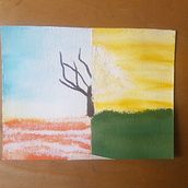 Spring Day. Un proyecto de Pintura, Pintura a la acuarela y Pintura acrílica de Alondra Mendoza - 12.04.2021