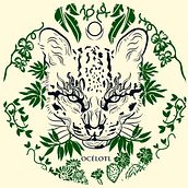 OCÉLOTL. Een project van  Tekening, Digitale tekening, Traditionele illustratie, Vectorillustratie y Zeefdruk van sofía lagos - 12.04.2021