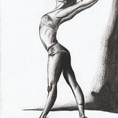 Bailarina en carboncillo . Figure Drawing project by Sofia Tista - 04.12.2021