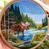 Art Embroidery by @Green_ball_and_aneedle Ein Projekt aus dem Bereich Kunstleitung, H, werk, Dekoration von Innenräumen, Design und Stickerei von pooofy - 12.04.2021