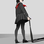 Fight like a girl. Creativit, Graphic Design, and Vector Illustration project by Ligia Helena Fernández Esteve - 03.10.2021