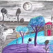 Little Red Riding Hood . Children's Illustration, Creativit, Traditional illustration, Sketchbook, Sketching, Stor, and telling project by Emma Beebee - 04.12.2021