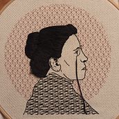 Meu projeto do curso: Introdução ao bordado blackwork. Embroider project by flaviadaru - 04.12.2021