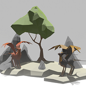 Griffin island. 3D, and 3D Character Design project by virburn - 04.12.2021