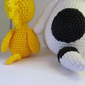 Snoopy e Woodstock . Un progetto di Uncinetto di Ingrid Vieira - 12.04.2021