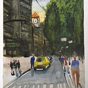 Mi Proyecto del curso: Paisajes urbanos en acuarela. Un proyecto de Arte urbano de Juan Charry Masmela - 12.04.2021