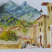 Mi Proyecto del curso:  Paisajes naturales en acuarela. Fine Arts, Painting, and Watercolor Painting project by Dra Susana Beatriz Vidal de Riutort - 04.13.2021