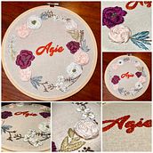Bordado de flores . Embroider project by Bere Varela - 04.12.2021