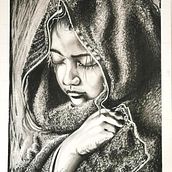 My project in Artistic Charcoal Portraiture: Creating Atmosphere course. Drawing project by Rouleau Nadine - 04.13.2021
