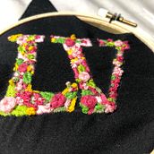 flores miniatura para cubrebocas (Luz Varelea). Embroider project by Bere Varela - 04.12.2021