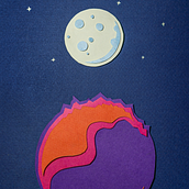 Paper Moon Ein Projekt aus dem Bereich Design, Traditionelle Illustration und Kartonmodellbau von Mark OS - 13.04.2021