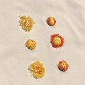 Bordados en relieves. Embroider project by Sara Ezzy - 04.13.2021