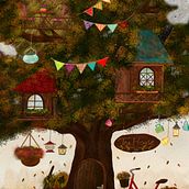 Tea house. Un proyecto de Dibujo digital de zahraa majeed - 13.04.2021