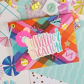 A decorated snail mail. Lettering, and Paper Craft project by Eléonore Zicler - 04.12.2021