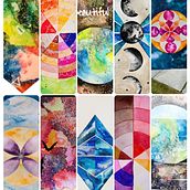 Space collage . Watercolor Painting project by Marina Miguel - 06.01.2020