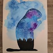 Mon projet du cours : Techniques modernes d’aquarelle. Watercolor Painting project by celinearjona - 04.27.2021