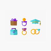 Iconos Taller Carnaval. Design de informação projeto de Isabel Margarita Méndez - 01.03.2019