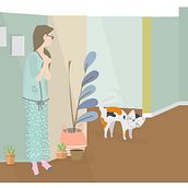 morning girl. Un proyecto de Dibujo digital de Camila Mendes - 13.04.2021